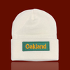 'Oakland' White, Beanie Cap