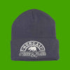 "Norcali Born & Raised" Blue, White Embroidered, Beanie Cap