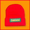 "Oakland" Red, Green/Yellow Embroidered