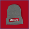 "Oakland" Dark Gray, Red/White Embroidered